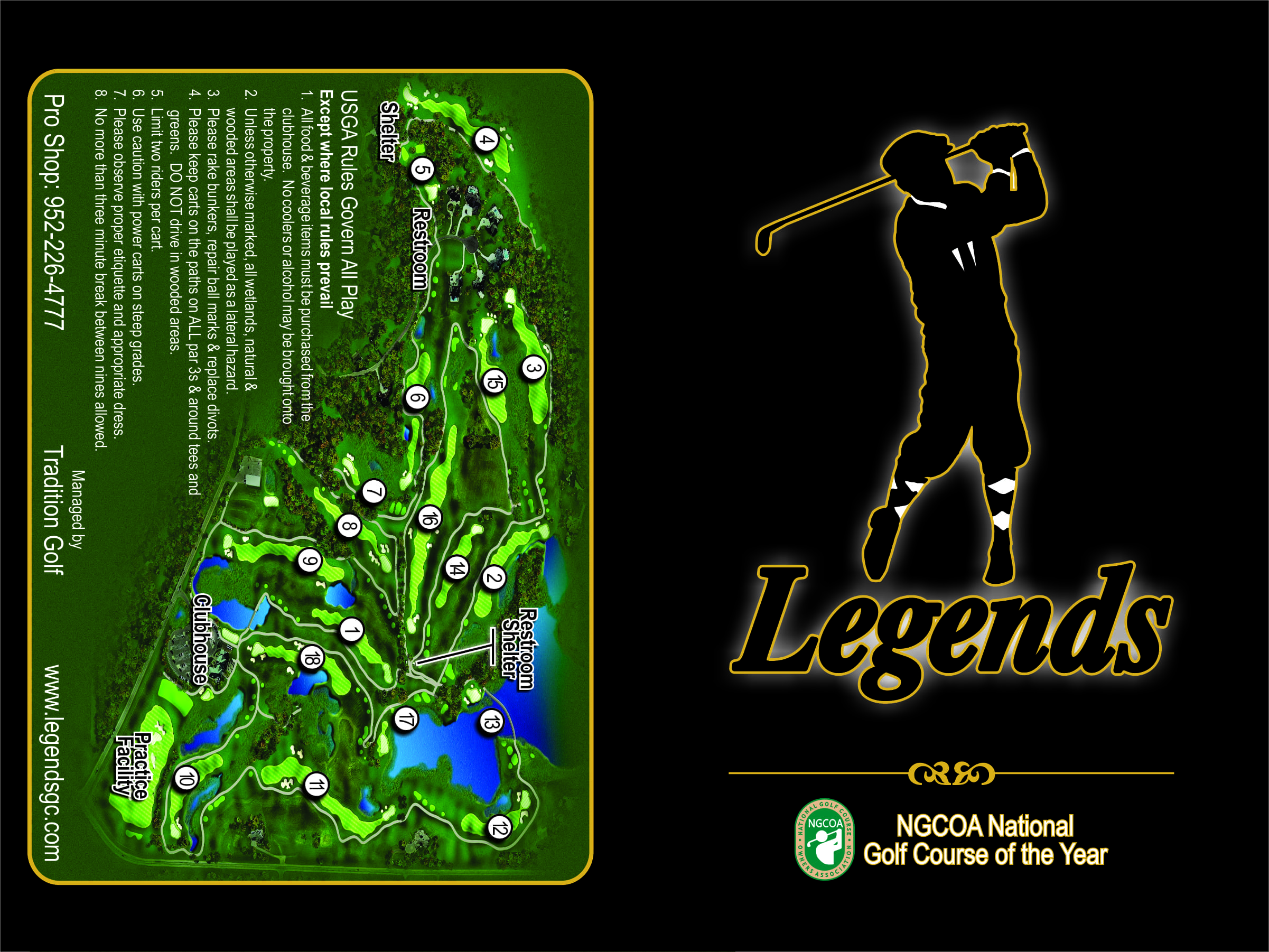 Legends Club Scorecard Inside